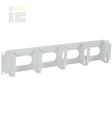 ITK Кабельный органайзер 19 2U 5 колец серый