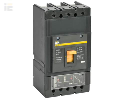 SVA41-3-0400 | Выключатель автоматический ВА88-37 3Р 400А 35кА с электронным расцепителем MP 211 | IEK
