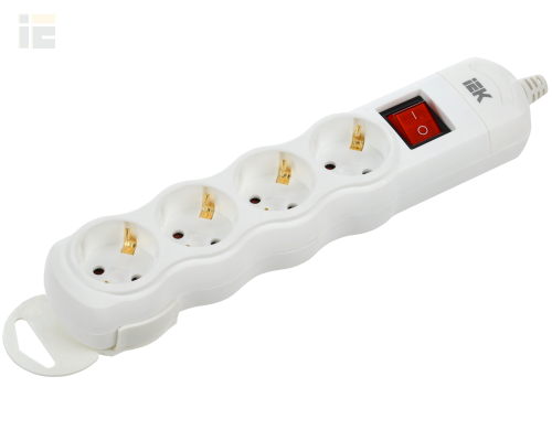 Розетка переносная разборная с выключателем РПр04В 4 места