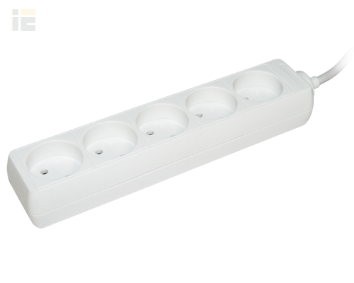 WYP10-06-05-05-N | Удлинитель У5 5 мест 2P/5м 2х0,75мм2 10А/250В | IEK