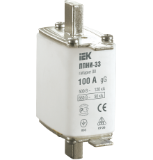 Плавкая вставка предохранителя ППНИ-33 габарит 00 100А IEK