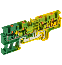 Колодка клеммная CP-MC-PEN заземляющая 4 вывода 4мм2 желто-зеленая IEK