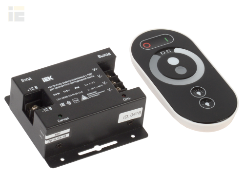 LSC1-MONO-216-RF-20-12-B | Контроллер с ПДУ радио MONO 3 канала 12В 6А 216Вт черный | IEK