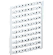 Маркеры для КВИ-4/16мм2 с символами A, B, C, N, PE