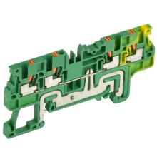 Колодка клеммная CP-MC-PEN заземляющая 4 вывода 1,5мм2 желто-зеленая IEK
