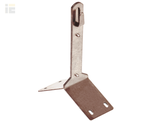 Держатель проводника круглого 6-8мм для конька углового L=100мм медь