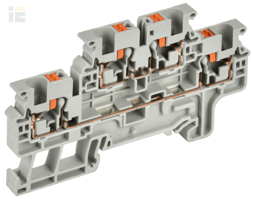 Колодка клеммная CP-ML двухуровневая 4мм2 серая
