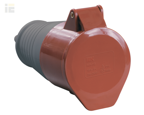 PSR22-016-5 | Розетка переносная ССИ-215 3Р+РЕ+N 16А 380-415В IP44 | IEK