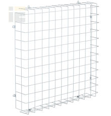 LIGHTING Решетка защитная для светильника LED ДВО 660х660х95мм белая IEK