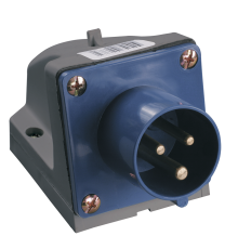 Вилка стационарная ССИ-513 2P+PE 16А 200-250В IP44 IEK