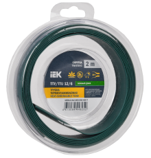 Трубка термоусадочная ТТУ нг-LS 12/6 зеленая (2м/упак) IEK