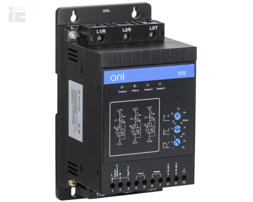 Устройство плавного пуска SFB 3Ф 380В 1,5кВт 3A Uупр 110-220В Modbus с выкл. ONI