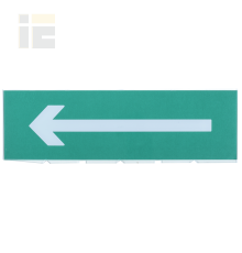 Сменное табло Направление к эвакуационному выходу налево
