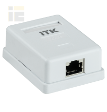 ITK Настенная информационная розетка RJ45 кат.5E FTP 1-порт