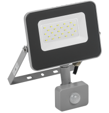 Прожектор светодиодный СДО 07-20Д с датчиком движения IP54 серый IEK