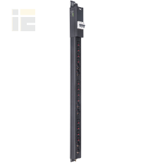 ITK BASE PDU вертикальный PV1114 24U 3 фазы 16А 6 розеток SCHUKO (немецкий стандарт) + 12 розеток C13 с клеммной колодкой и кабелем 3м вилка IEC60309 (промышленная)