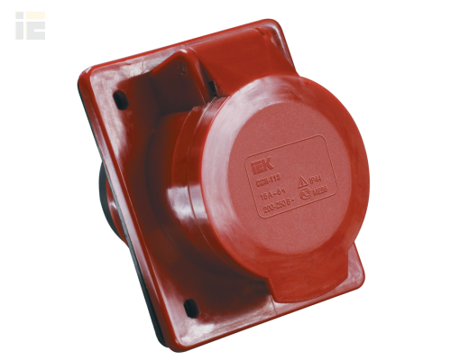 PSR42-032-4 | Розетка встраиваемая ССИ-424 3Р+Е 32А 380-415В IP44 | IEK