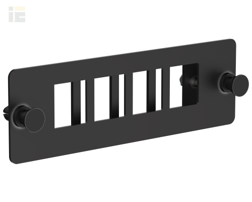 CP05-4F | ITK Планка для 4-х Keystone FTP с заземлением черная |