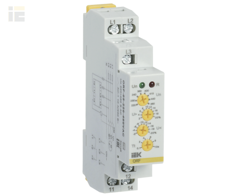 ORF-05-220-460VAC | Реле контроля фаз ORF 05 3 фазы 220-460В AC | IEK