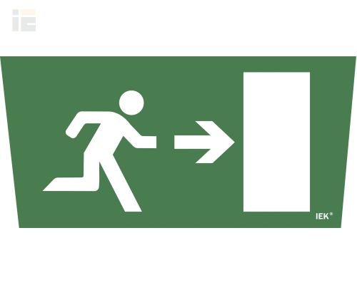 LPC10-1-31-28-VNAPR | Этикетка самоклеящаяся 310х280мм Выход/стрелка направо | IEK