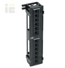 ITK настенная патч-панель кат.5E UTP 12 портов (Dual IDC)