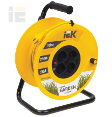 Катушка УК40 с термозащитой 4 места 2P/40м 2х1,0мм2 GARDEN IEK