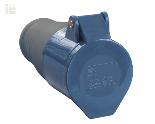 PSR21-032-3 | Розетка переносная ССИ-223 2P+PE 32А 200-250В IP44 | IEK