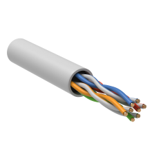 ITK Витая пара U/UTP кат.5E 4х2х24AWG solid PVCLS нг(А)-LSLTx белый (305м) РФ/Т