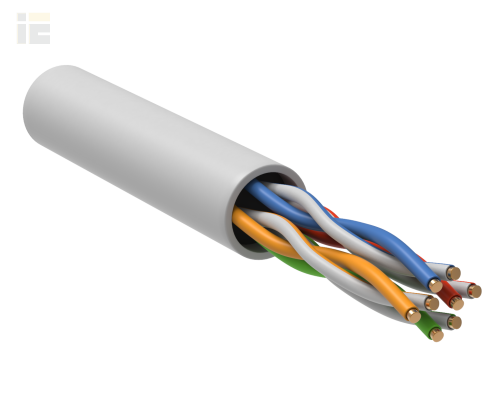 LC1-C5E04-128 | ITK Витая пара U/UTP кат.5E 4x2х24AWG LSZH белый (305м) |