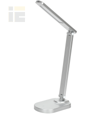 LIGHTING Светильник светодиодный настольный 2028 5Вт на подставке USB-выход диммер серебро IEK