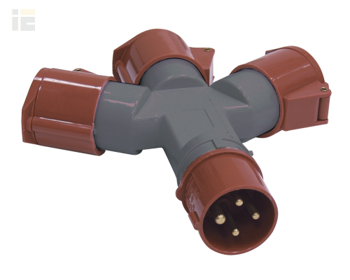 PAS32-016-4 | Адаптер трехлучевой ССИ-1013-214 3Р+РЕ 16А 380-415В IP44 | IEK