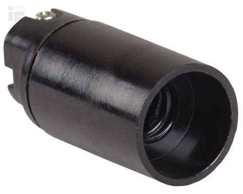 EPK20-04-02-K01 | Патрон подвесной Пкб14-04-К01 карболитовый Е14 черный (индивидуальный пакет) | IEK