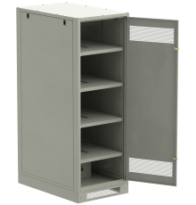 ITK LINEA B Шкаф (пустой) 1700х600х950мм металлическая дверь серый