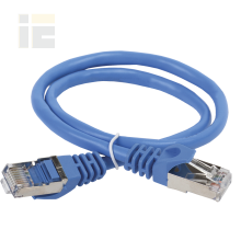 ITK Коммутационный шнур (патч-корд) кат.5E FTP 1м синий