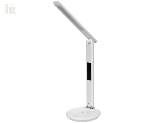 LDNL0-2011-1-QI-7-K01 | LIGHTING Светильник светодиодный настольный 2011 7Вт на подставке QI-заряд USB-выход кожа белый | IEK