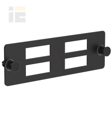 ITK Планка для 4-х адаптеров оптических SC-Duplex черная