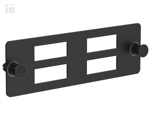 OP05-4SCDX | ITK Планка для 4-х адаптеров оптических SC-Duplex черная |