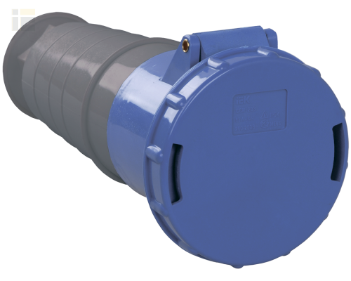 PSR21-063-3 | Розетка переносная ССИ-233 2P+PE 63А 200-250В IP54 | IEK