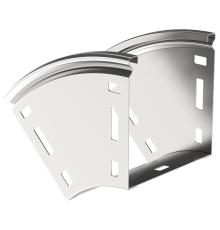 ESCA Поворот плавный 45град тип В20 80х80мм IEK