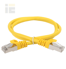 ITK Коммутационный шнур (патч-корд) кат.5E FTP LSZH 1м желтый
