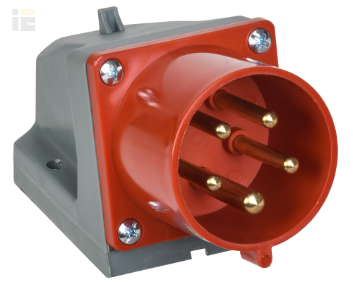 PSR52-032-5 | Вилка стационарная ССИ-525 3Р+РЕ+N 32А 380-415В IP44 | IEK