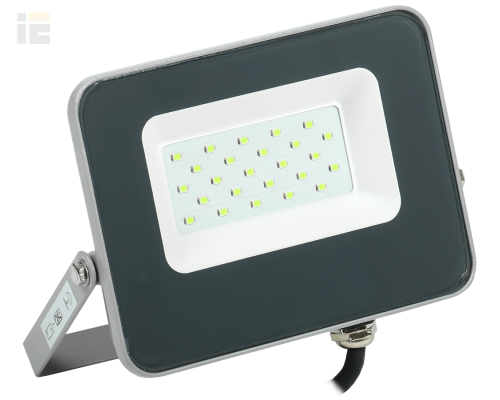 LPDO7G-01-20-K03 | Прожектор светодиодный СДО 07-20G green IP65 серый | IEK