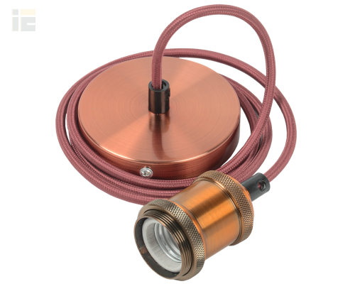 EPA12-04-02-K29 | Патрон подвесной Пал27-04-К58 E27 со шнуром 1,5м RETRO бронза | IEK