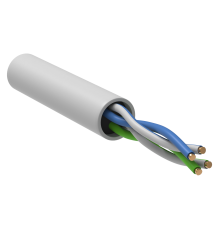 ITK Витая пара U/UTP кат.5E 2х2х24AWG solid LSZH нг(А)-LSLTx белый (500м)