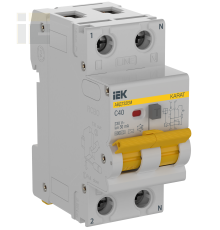 KARAT Автоматический выключатель дифференциального тока АВДТ32EM 1P+N C40 30мА тип AC IEK