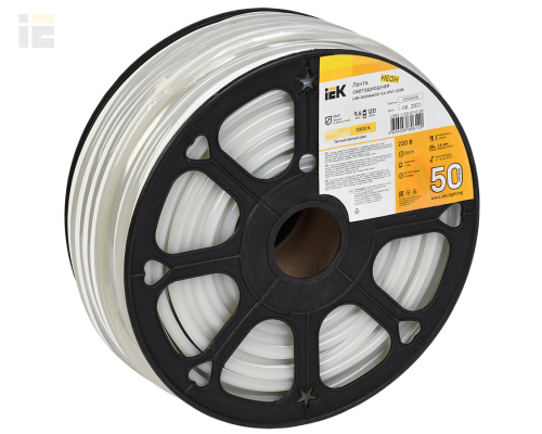 LSR5-1-120-67-0-50 | Лента светодиодная неон 50м LSR-2835WW120-9,6-IP67-220В | IEK