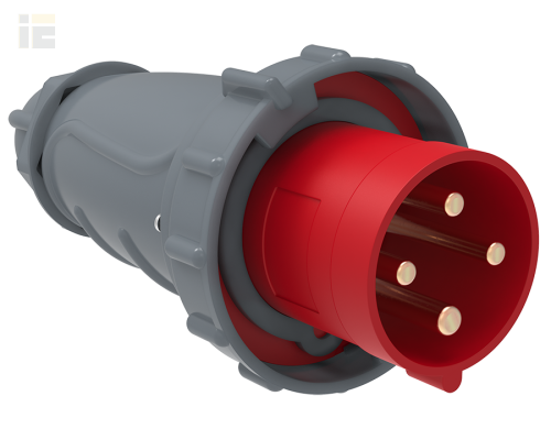 PSN02-063-4 | Вилка переносная ССИ-034 63А-6ч/380-415В 3Р+РЕ IP67 MAGNUM | IEK