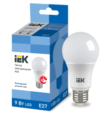 Лампа светодиодная A60 груша 9Вт 230В 6500К E27 IEK