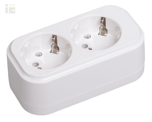 KYP11-16-02-00-Z | Розетка разборная переносная К02 2 места CLASSIC | IEK