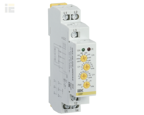 ORF-06-220-460VAC | Реле контроля фаз ORF 06 3 фазы 220-460В AC | IEK